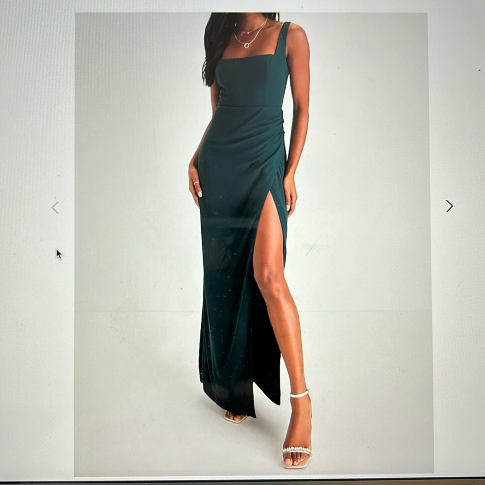 Lulus Ruched Maxi Dress